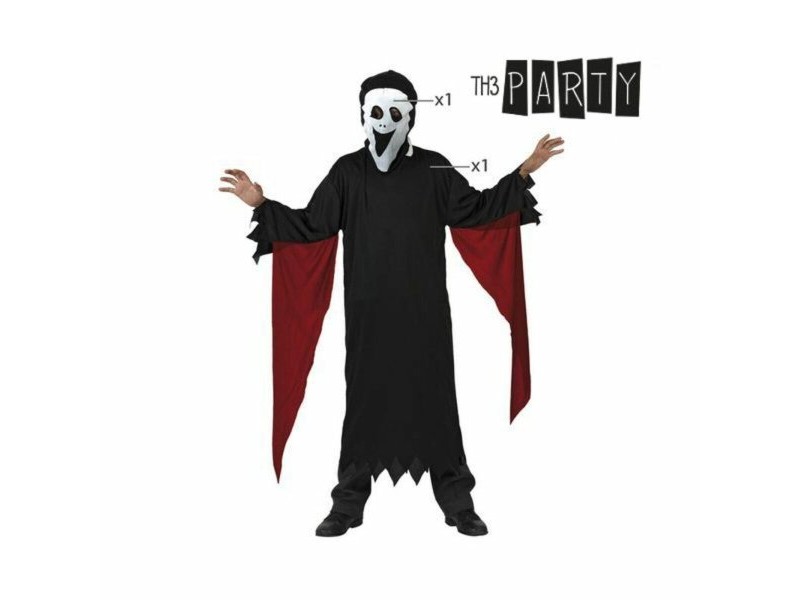 Маскировъчен костюм за деца Th3 Party 8606 Черен Убиец (2 Части)