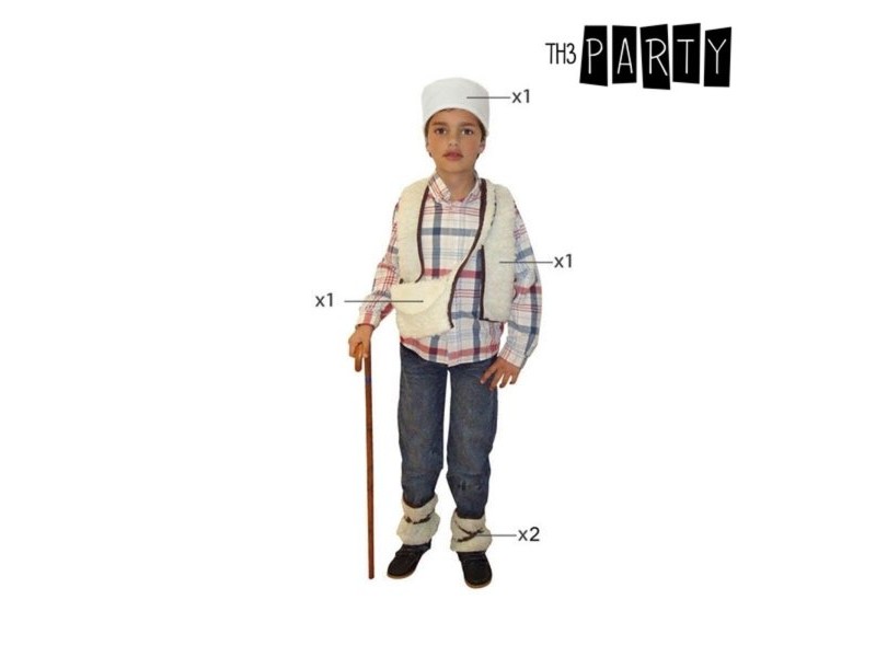 Маскировъчен костюм за деца Бял Овчар Коледа 3-4 години (3-4 years)