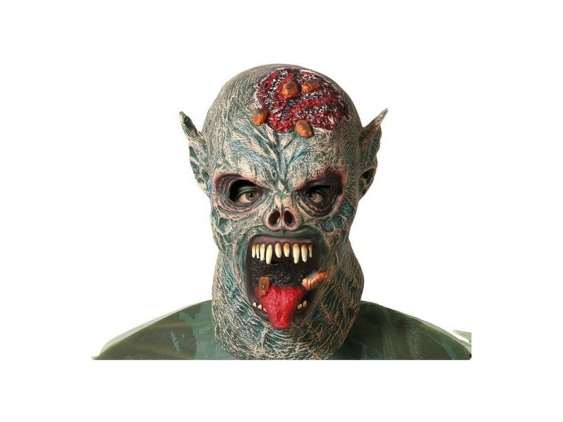 Маска Halloween Чудовище Сив