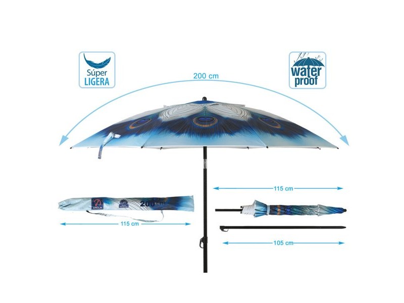 Плажен чадър 200 cm