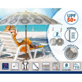 Плажен чадър Ø 180 cm SPF50+ Ориенталски
