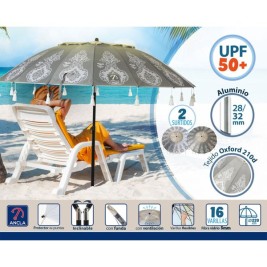 Плажен чадър Ø 220 cm SPF50+ Ориенталски