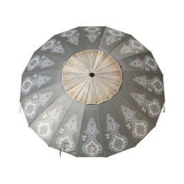 Плажен чадър Сив Ø 220 cm SPF50+ Boho