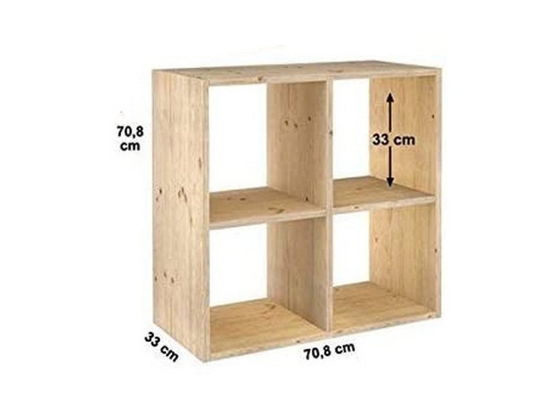 Рафтове Astigarraga 2x2 Dinamic Бор (70,8 x 70,8 x 33 cm)