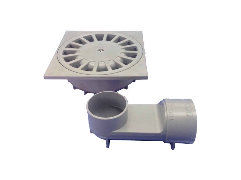 Отводнител Tecnoagua T-88 VH PVC 20 x 20 x 7 cm Ø 11 - 9 cm