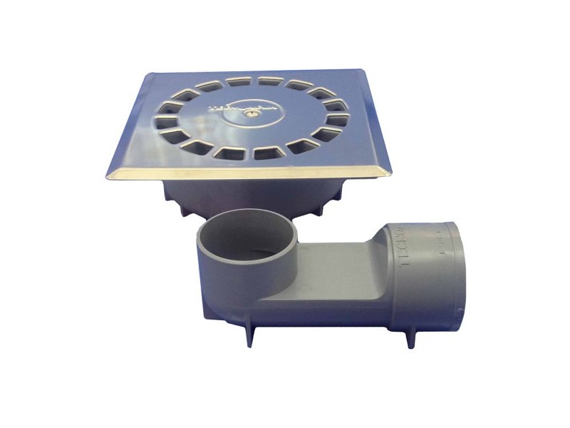 Отводнител Tecnoagua T-88 VHI PVC Неръждаема стомана 16,5 x 16,5 x 5 cm Ø 5 cm
