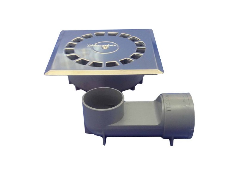 Отводнител Tecnoagua T-88 VHI PVC Неръждаема стомана 11,8 x 11,8 x 4,5 cm Ø 4 cm