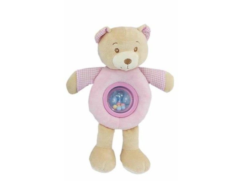 Плюшена Дрънкалка Lulu Розов Мечка 25cm