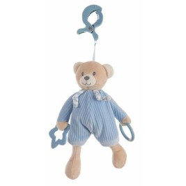 Плюшена Дрънкалка Activity Син Мечка Щипка Кадифе 26 cm