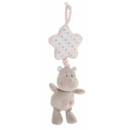 Плюшена Дрънкалка Хипопотам 35 cm Розов