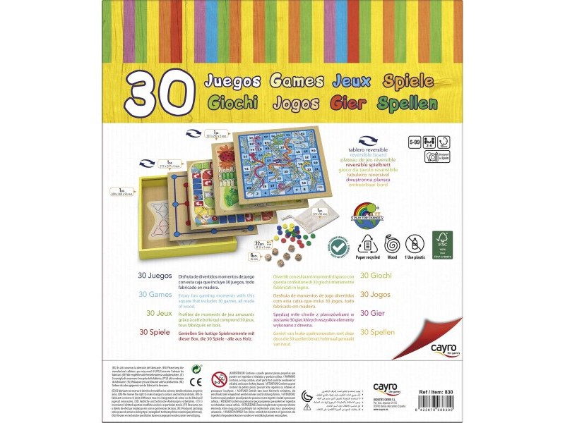 Настолна игра Cayro 30 Games (31 x 31 x 5.5 cm) 31 x 31 x 5,5 cm