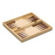 Комплект 3 игри на Маса Cayro 648 Дървен 29 x 29 cm 3 в 1 Шах Backgamon Дами