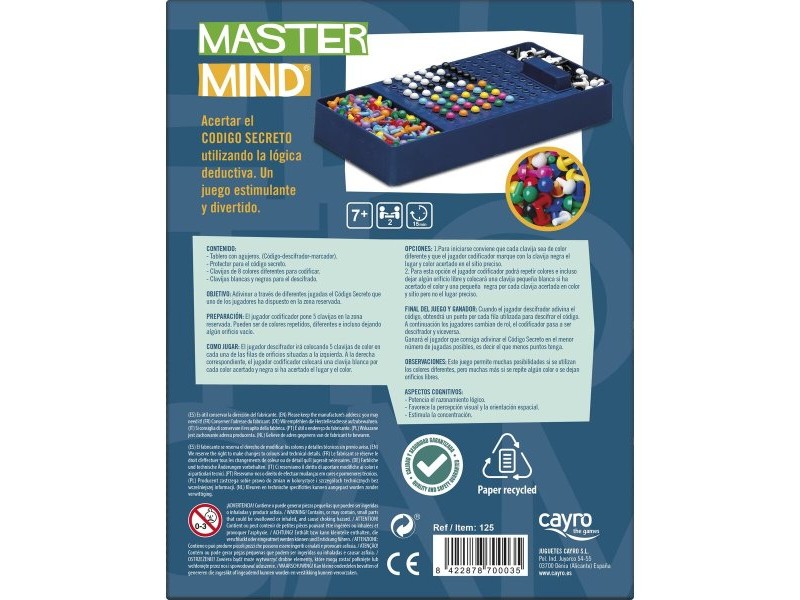 Настолна игра Master Mind Travel BG Games (ES-PT-EN-FR-IT-DE)
