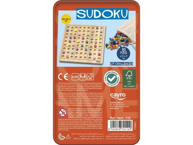 Sudoku Cayro 18 x 18 x 1,2 cm 81 Части