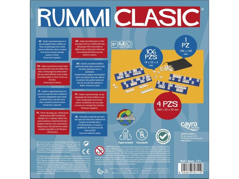 Настолна игра Cayro Rummi Clasic