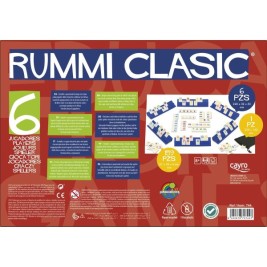 Настолна игра Rummi Classic Cayro (ES-PT-EN-FR-IT-DE) (ES-PT-EN-FR-IT-GR) (35 x 26 x 6 cm)