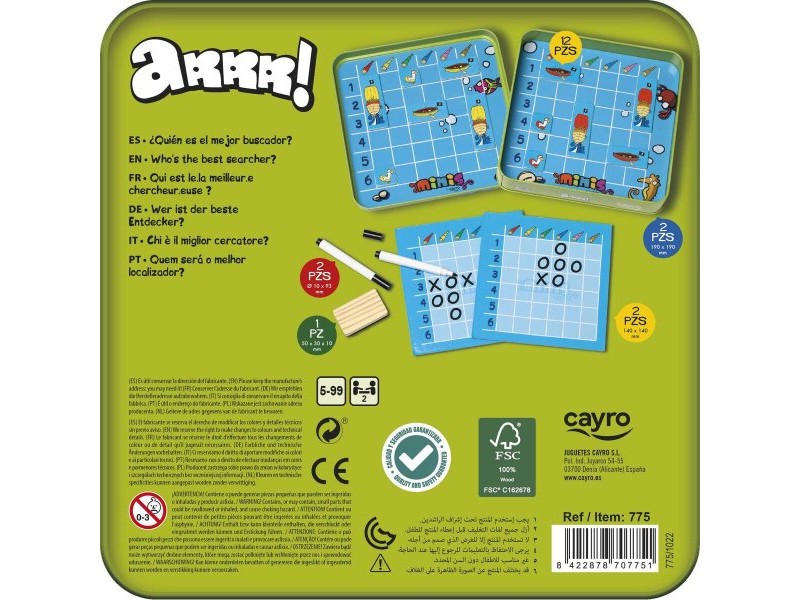 Игра Възпитание на Деца Cayro Arrr! 19 x 19 x 3,5 cm 8 Части Игра Възпитание на Деца Cayro Arrr! 19 x 19 x 3,5 cm 8 Части
