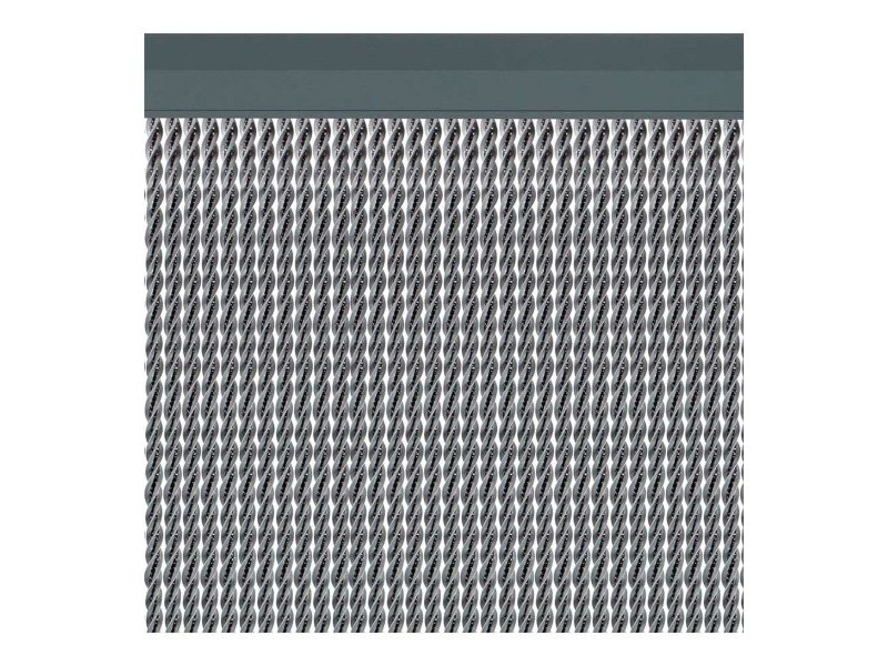 Завеса Acudam Manacor Врати Сребрист Навън PVC Алуминий 90 x 210 cm