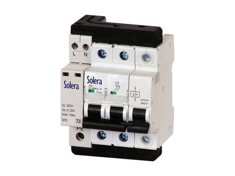Защита от пренапрежение Solera combi2p32t15 Защита от пренапрежение Solera combi2p32t15