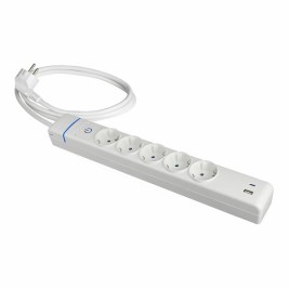 Контакт - 5 изхода с копче Solera 51ilac USB 250 V 16 A (1,5 m)