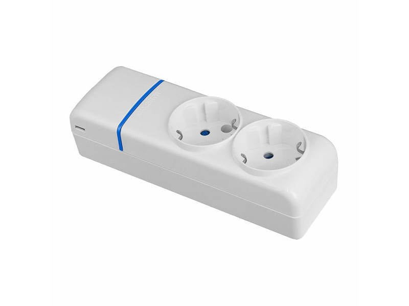Табло с 2 гнезда с бутон за включване Solera 8002p 250 V 16 A