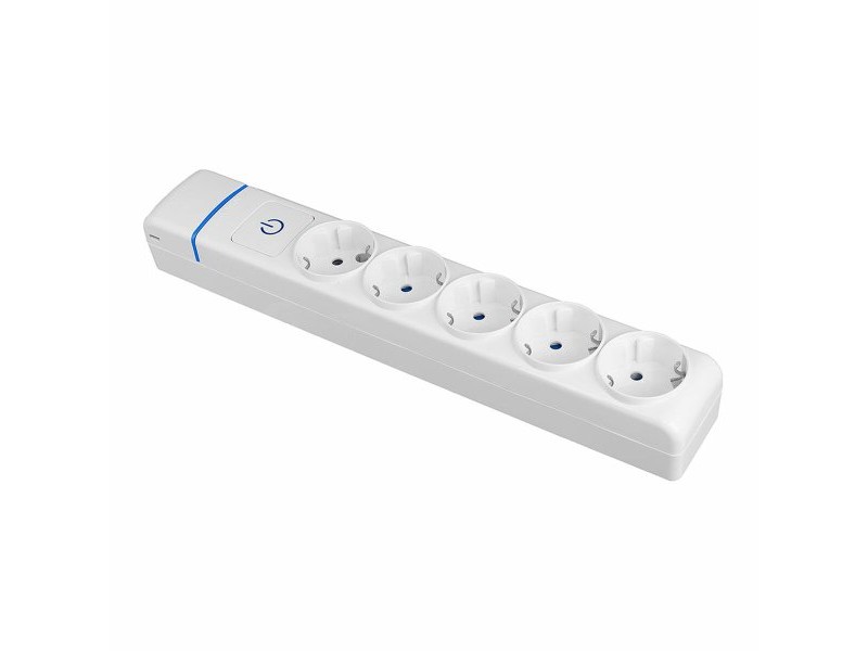 Контакт - 5 изхода с копче Solera 8005pil 250 V 16 A Контакт - 5 изхода с копче Solera 8005pil 250 V 16 A