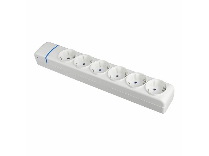 Табло с 6 гнезда с бутон за включване Solera 8006p 250 V 16 A