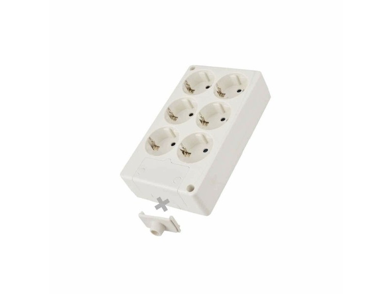 Табло с 6 гнезда с бутон за включване Solera 8106 3500 W 250 V 16 A
