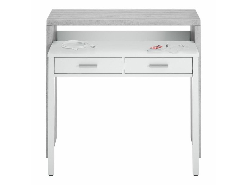 Бюро Forés Бял 98,5 X 36 X 87,5 CM Метал MDF