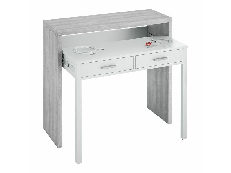 Бюро Forés Бял 98,5 X 36 X 87,5 CM Метал MDF