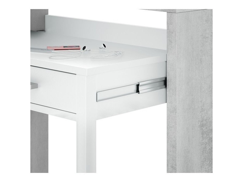 Бюро Forés Бял 98,5 X 36 X 87,5 CM Метал MDF