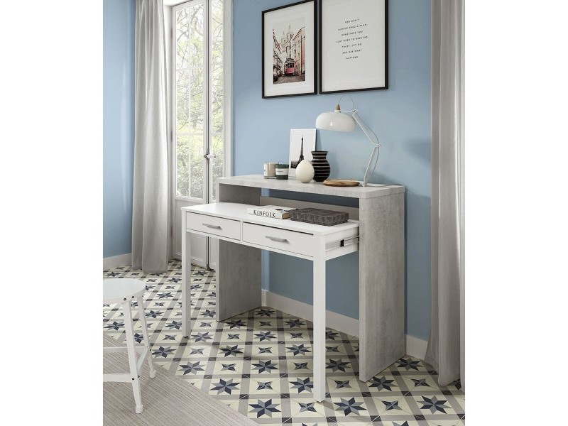 Бюро Forés Бял 98,5 X 36 X 87,5 CM Метал MDF