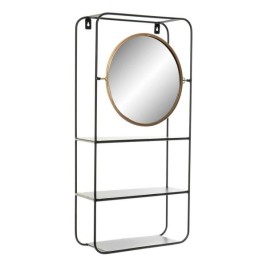 Стелажи за Баня DKD Home Decor Кристал Черен Метал (32 x 12 x 65 cm)