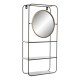 Стелажи за Баня DKD Home Decor Кристал Черен Метал (32 x 12 x 65 cm)