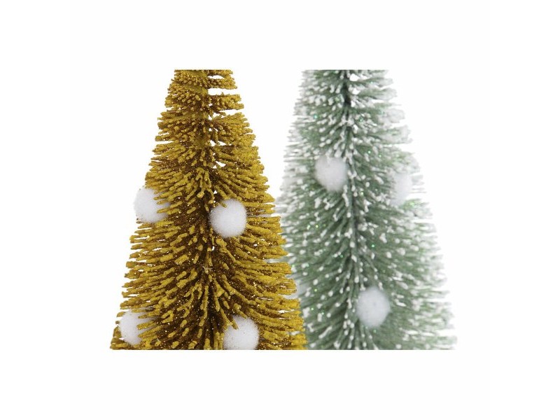 Коледно дърво DKD Home Decor полиестер Дървен Помпони (2 pcs) (7 x 7 x 17 cm) Коледно дърво DKD Home Decor полиестер Дървен Помпони (2 pcs) (7 x 7 x 17 cm)