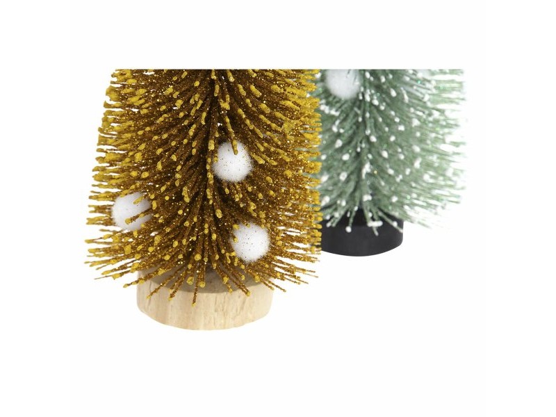 Коледно дърво DKD Home Decor полиестер Дървен Помпони (2 pcs) (7 x 7 x 17 cm) Коледно дърво DKD Home Decor полиестер Дървен Помпони (2 pcs) (7 x 7 x 17 cm)