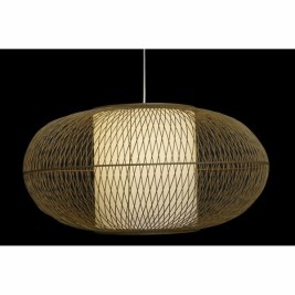 Полилей DKD Home Decor Бял Естествен Бамбук 40 W 83 x 83 x 40 cm