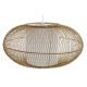 Полилей DKD Home Decor Бял Естествен Бамбук 40 W 83 x 83 x 40 cm
