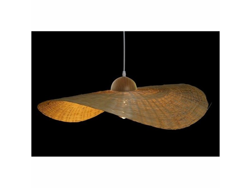 Полилей DKD Home Decor 70 x 70 x 10 cm Естествен 220 V 40 W Шапка за Слънце