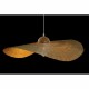 Полилей DKD Home Decor 70 x 70 x 10 cm Естествен 220 V 40 W Шапка за Слънце