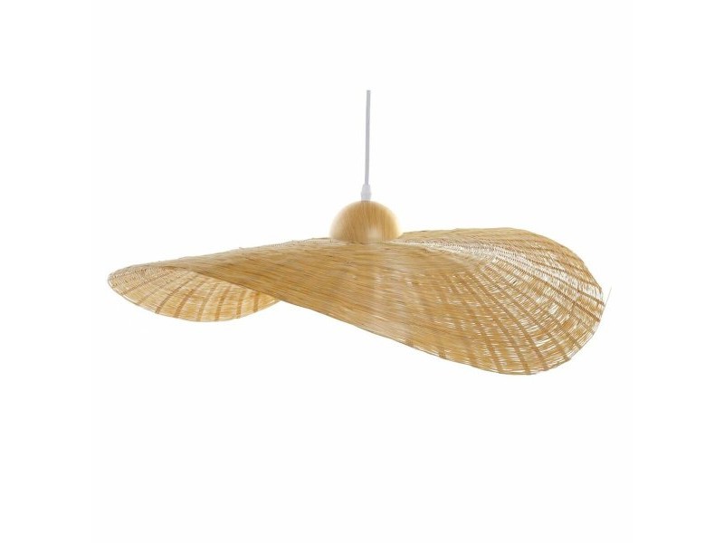 Полилей DKD Home Decor 70 x 70 x 10 cm Естествен 220 V 40 W Шапка за Слънце