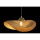 Полилей DKD Home Decor Кафяв Бамбук 40 W Шапка за Слънце 220 V 70 x 34 x 20 cm Полилей DKD Home Decor Кафяв Бамбук 40 W Шапка за Слънце 220 V 70 x 34 x 20 cm
