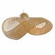 Полилей DKD Home Decor Кафяв Бамбук 40 W Шапка за Слънце 220 V 70 x 34 x 20 cm