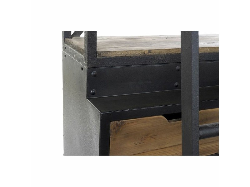 Книжарница DKD Home Decor Метал Алуминий Бор (160 x 45 x 243 cm)