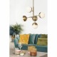 Полилей DKD Home Decor Метал Кристал Златен (74 x 52 x 168 cm)