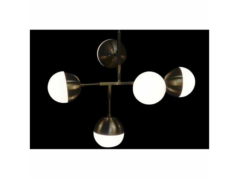 Полилей DKD Home Decor Метал Кристал Златен (74 x 52 x 168 cm)