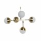 Полилей DKD Home Decor Метал Кристал Златен (74 x 52 x 168 cm)