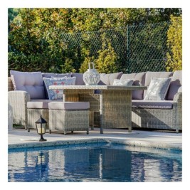 Комплект от диван и маса DKD Home Decor Навън 267 x 204 x 90 cm (4 pcs)