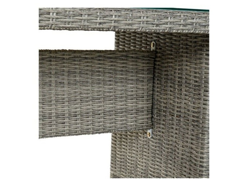 Комплект от диван и маса DKD Home Decor Навън 267 x 204 x 90 cm (4 pcs)