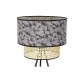 Лампион DKD Home Decor Естествен Черен Метал Палми полиестер Колониален (60 x 60 x 129 cm)